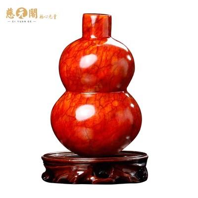 慈元阁定制黄铜葫芦摆件家居客厅办公室装饰摆设 商品图4