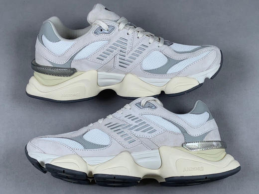 秋冬特惠💰430 纯原版本 # New Balance 9060"Beige Grey Sliver"系列复古百搭老爹风休闲运动跑步鞋“米白灰银” 商品图5