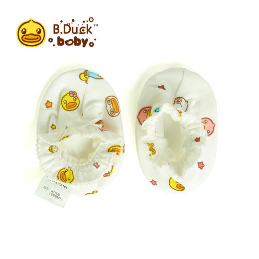 【专柜同款精品】B.Duck 婴儿脚套白色（均码） 商品图1