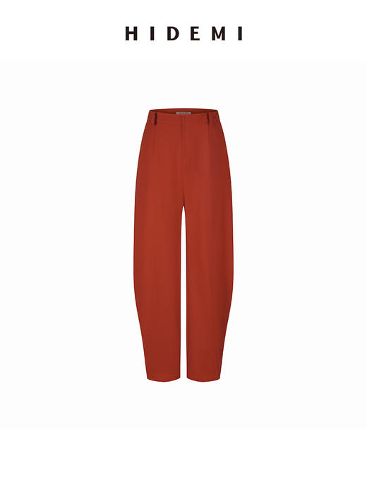 HIDEMI 节日系列红色限定斜纹高织水洗棉弯刀裤 商品图7