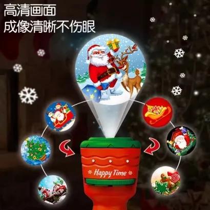 H【圣诞礼物】聚乐宝贝JuleBaby儿童早教圣诞节投影手电筒宝宝认知发光益智玩具圣诞礼物 商品图3