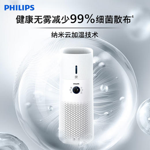 【家居】飞利浦（PHILIPS）2合1空气加湿净化器 AC3737 商品图2