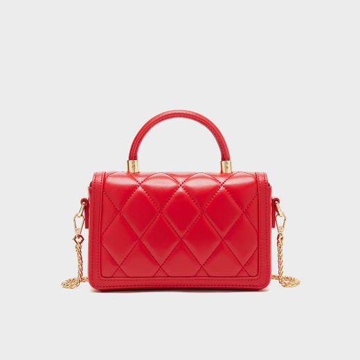 【蛇年中国红礼品系列】梦特娇新款小香风法式婚包斜挎包 商品图2