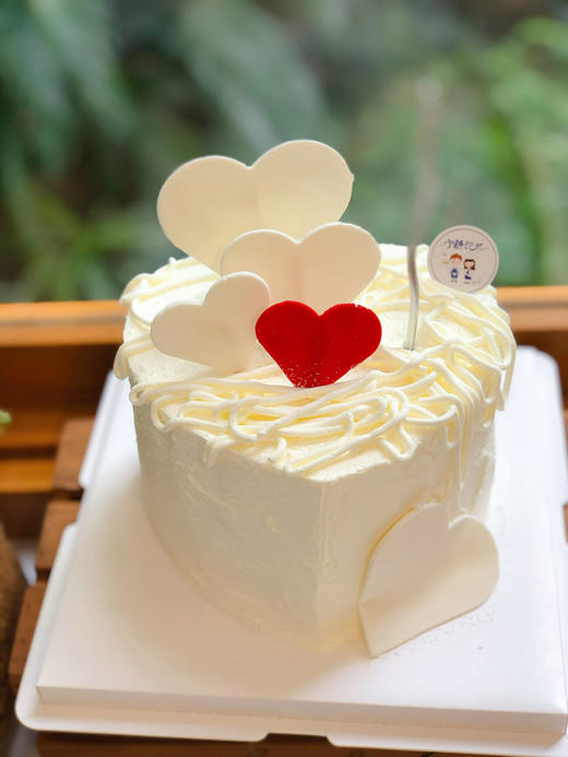 情人节心形奶油蛋糕 下单前请仔细阅读商品详情 商品图1