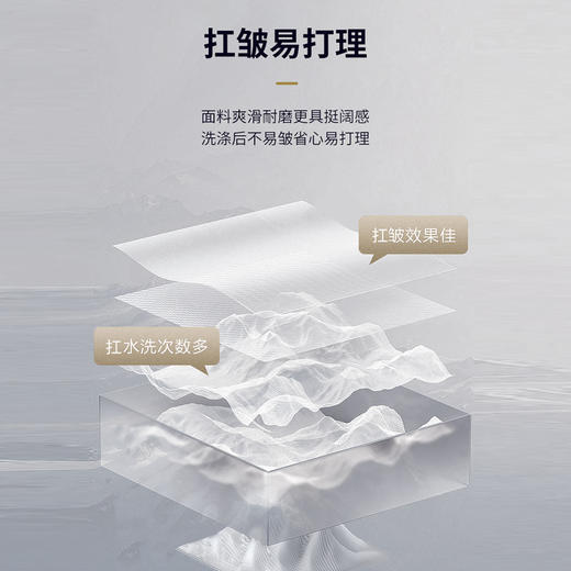 【易打理】圣得西男士商务正装西裤中青年直筒长裤2412911001A 商品图2