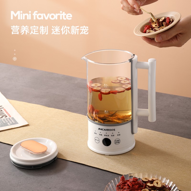 迈卡罗 （MACAIIROOS）迷你养生壶 小型花茶壶养生杯便携式煮茶器煮茶壶办公室家用旅行烧水壶 MC-YS061