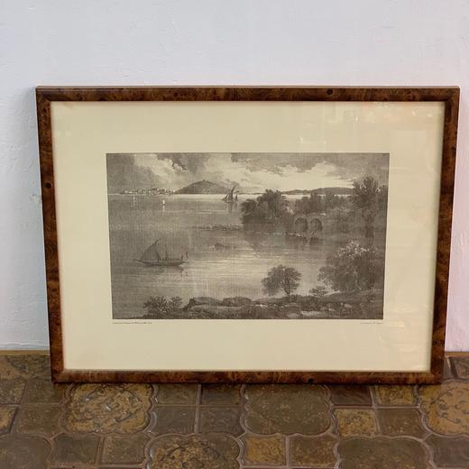 西洋古董钢板印刷挂画 三款入AU244 商品图3