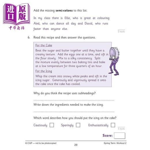 【中商原版】英国CGP KS2 English 10-Minute Weekly Workouts - Year 6 商品图4