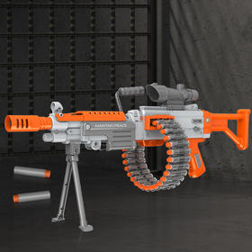 文艺枪酷M249合金电动发射器W2102A/B(混色）儿童玩具枪（8岁及以上）