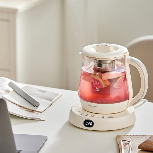 【小程序】小熊(Bear)迷你养生杯养生壶煮茶器 办公室家用便携煮茶壶恒温烧水壶小型花茶壶0.8升YSH-D08L1 商品图1