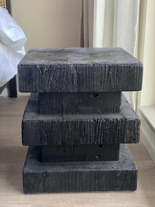 城喧  二层卧室2松木墩实木矮凳 商品图1