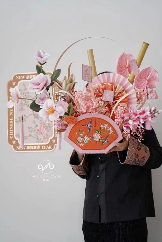 刺绣扇形花盒（29*9.5*20CM） 商品图5