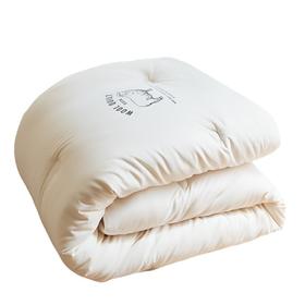 10%羊毛+大豆纤维秋冬加厚保暖被芯立体纯色被子
