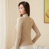 【加绒加厚半高领】女士打底衫内搭秋冬修身一体绒木耳加绒打底衫 商品缩略图2