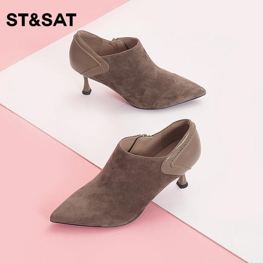 星期六纯色尖头细高跟单鞋SS33112172 商品图2