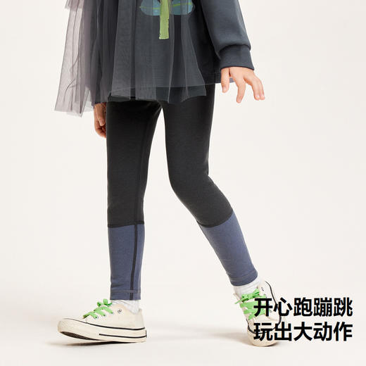 【99元任选3件】【抗菌】迷你巴拉女童打底裤龙年新款宝宝高弹修身长裤子 商品图2