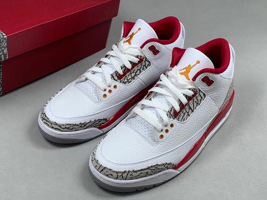 秋冬特惠💰620 莞产纯原 # 乔3 Air Jordan 3 Retro "Cardinal Red" 白酒红 红雀配色 商品图3