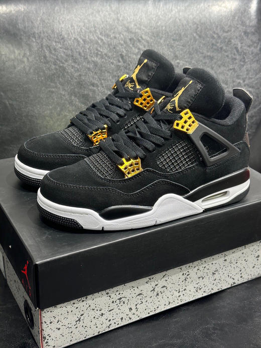 秋冬特惠💰530 纯原版本 # Air Jordan 4 黑金 商品图0