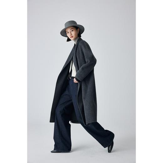 原形高级感双排扣羊毛双面呢大衣女2023秋冬新款韩版驼绒毛呢外套 商品图1