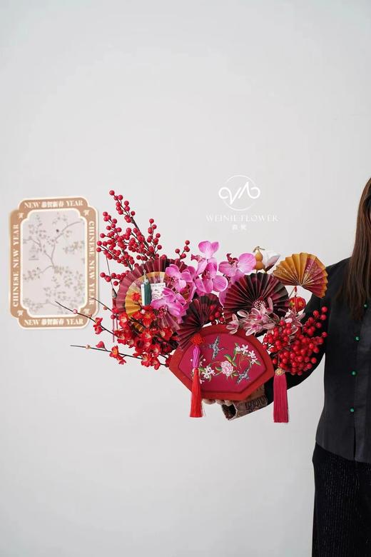 刺绣扇形花盒（29*9.5*20CM） 商品图4