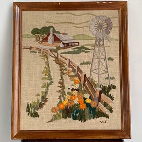 1982年英国绒绣画 The Old Windmill AU301