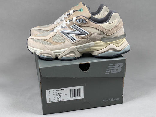 秋冬特惠💰430 纯原版本 # New Balance 9060系列  ’’Sea Salt’’ 浅灰色 复古休闲鞋 男女同款 商品图7