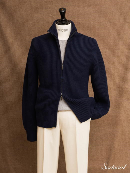 Cruciani 藏蓝羊毛外套 商品图0