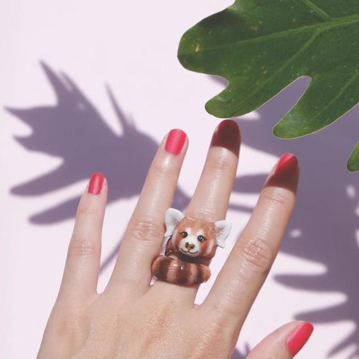 在途3周到｜GOOD AFTER NINE-Raph Red Panda-小熊猫 戒指［泰国设计师］ 商品图1