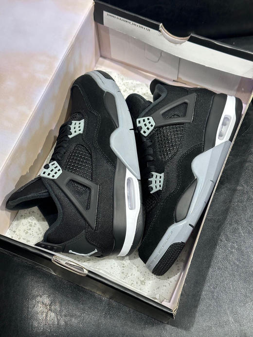 秋冬特惠💰530 纯原版本 # Air Jordan 4 黑色 商品图8