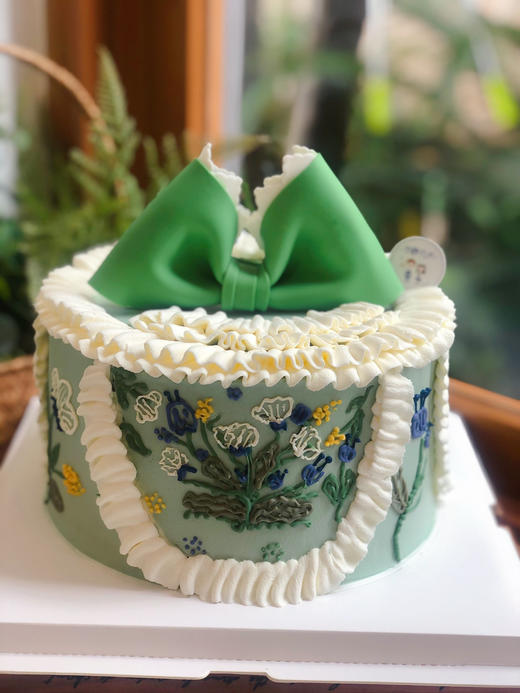 复古翻糖蝴蝶结奶油蛋糕 下单前请仔细阅读商品详情 商品图1