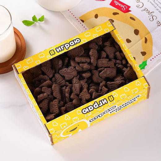 俄罗斯爱比可®斯帝瓦玩具形饼干黑可可味280g/152505 香浓酥脆可口 商品图0