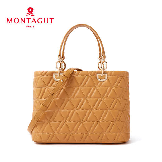 【高级羊皮系列】梦特娇新款秋冬优雅菱格戴妃包 商品图7