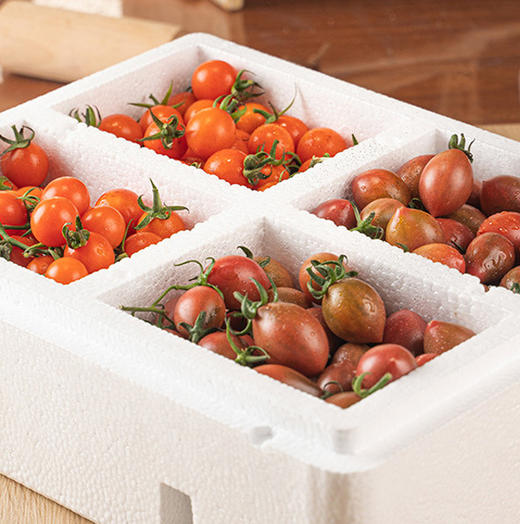 【福建高颜值三色小番茄组合】农家圣女果+紫葡萄+金玲珑、颗颗脆甜爆汁，香甜可口，露天种植，自然成熟 商品图4