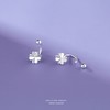 【时光四叶】S999银微镶耳饰【YXS-E3715】 商品缩略图1