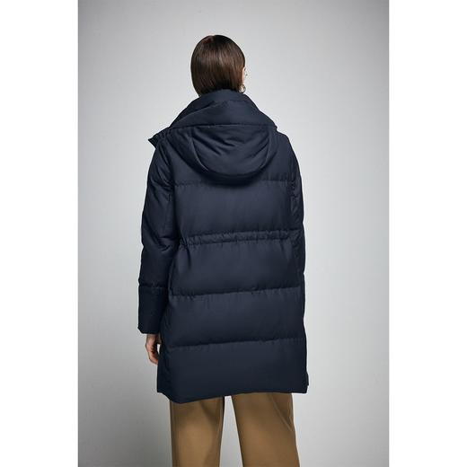 原形高端白鹅绒羽绒服女连帽中长款2023冬季韩版新款显瘦保暖外套 商品图4