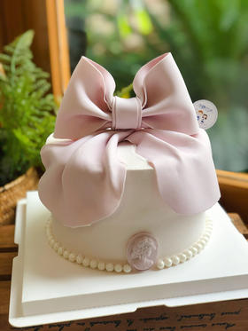 翻糖蝴蝶结奶油蛋糕 下单前请仔细阅读商品详情