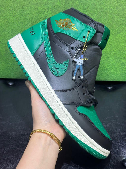 秋冬特惠💰500 公司级 # Air Jordan 1 High Golf 潮流舒适 减震耐磨高帮 复古篮球鞋 男款绿黑 商品图3