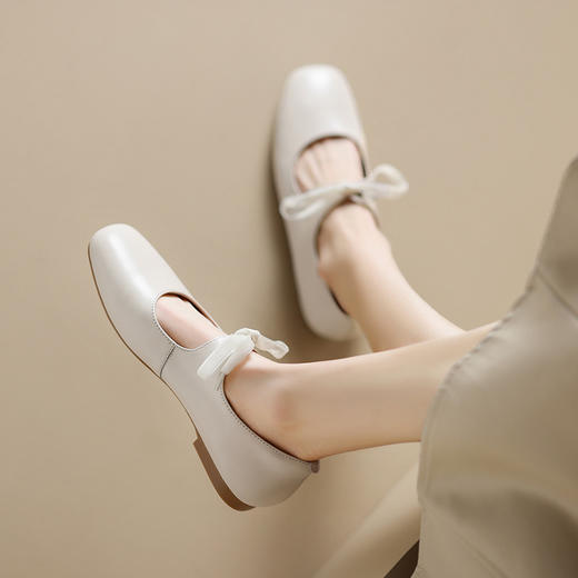 纯色简约，头层牛皮甜心芭蕾单鞋XDD-D-2321F 商品图9