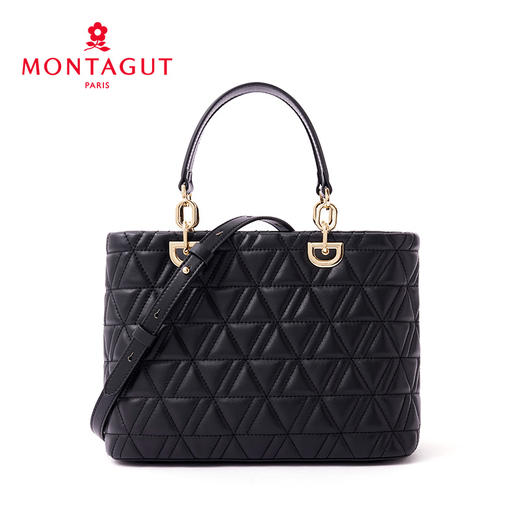 【高级羊皮系列】梦特娇新款秋冬优雅菱格戴妃包 商品图3
