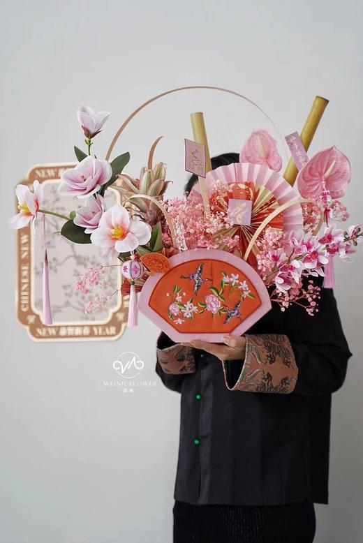 刺绣扇形花盒（29*9.5*20CM） 商品图3