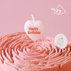 粉色爱心生日快乐蜡烛 商品缩略图0
