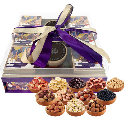 集味轩  坚果礼盒  炒货干果果干混合礼盒    果萃坚果礼2305g 商品图0