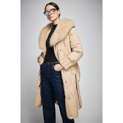 原形高级感轻奢狐狸大毛领羽绒服2023冬季新款收腰显瘦冬装外套 商品图2