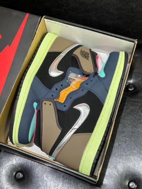 秋冬特惠💰500 公司级 # Air Jordan 1 retro high og"bio hack” 拼接耐磨高帮 复古篮球鞋 彩色拼接