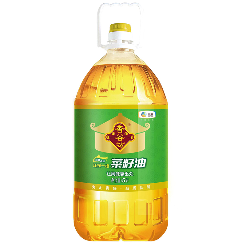 【仅供集采】中粮香谷坊非转基因菜籽油5L*4瓶