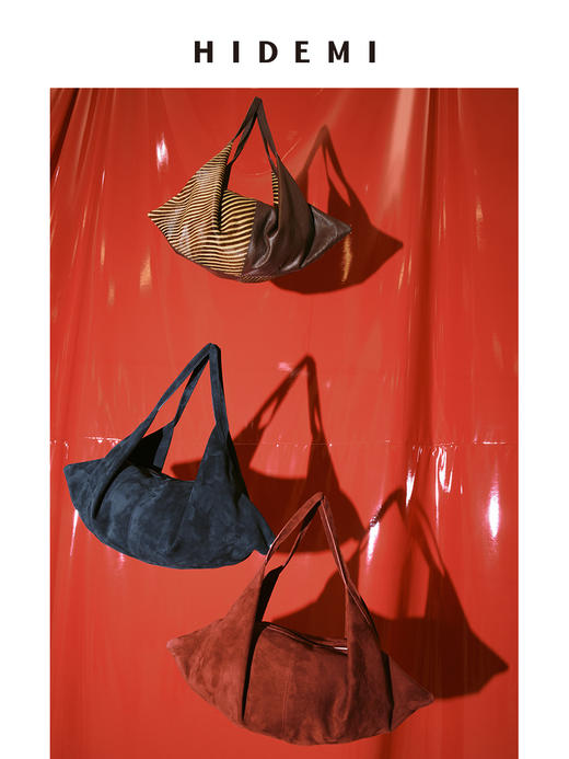 HIDEMI 行囊系列麂皮小号两用包 商品图4