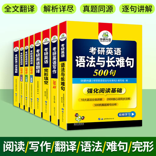 2025考研英语一 6品8本专项训练（完形填空+语法与长难句+写作+阅读+阅读理解B节+翻译） 可搭华研外语考研一历年真题 商品图3