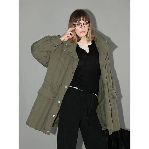 COCOBELLA重工绗缝90绒子白鸭绒羽绒服女中长款防寒服DC3002 商品图2