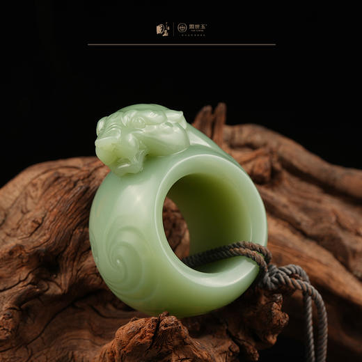 新疆国玉盟世玉和田玉和田玉扳指【带证书·顺丰物流】 商品图3