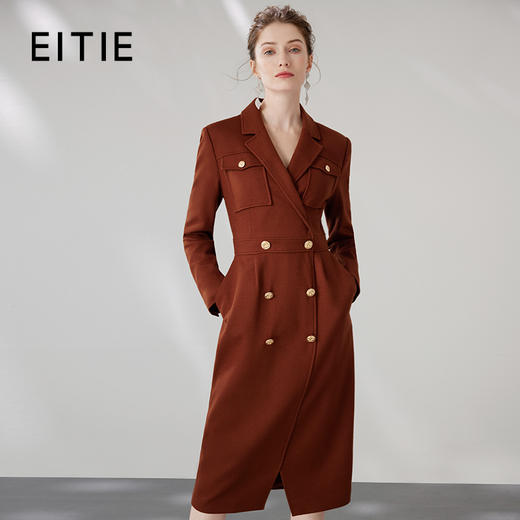 EITIE爱特爱冬季新款大气收腰显瘦通勤连衣裙7207927 商品图0